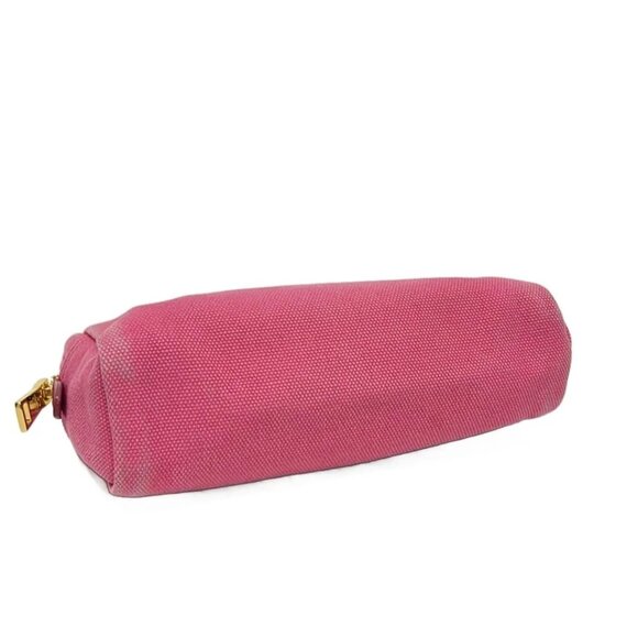 PRADA - Pink Canvas Pouch 132-072125 - Picture 3 of 6